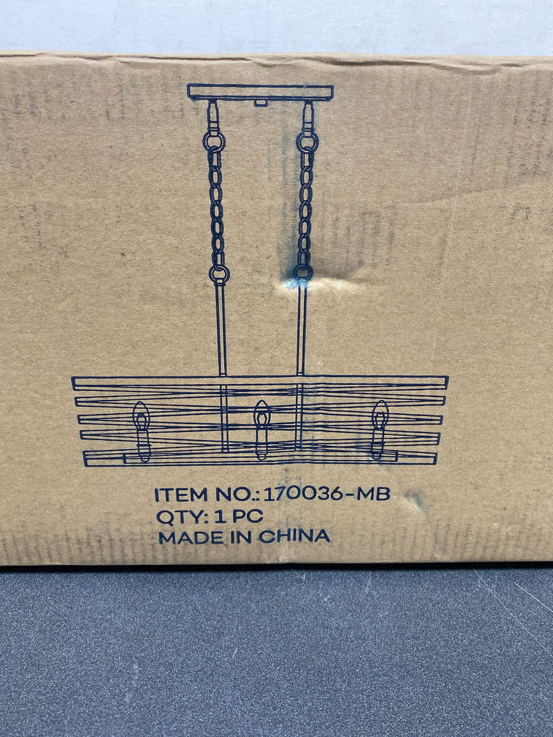Miseno ML726091-MB Annata 6 Light 32" Linear Chandelier - Matte Black