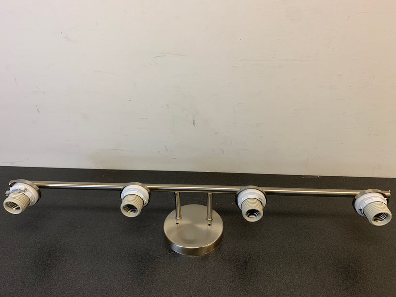 Progress Lighting P2160-09 Replay 4 Light 31" Wide Bathroom Vanity Light with Etched Glass Shades - Brushed Nickel