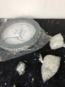 Lamqee 06FTL0173BBK Crystal 12.6 in. 18-Watt Chrome Integrated LED Flush Mount Round Ceiling Light for Kitchen Bedroom Bathroom Hallway