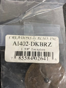 Alno A1402-DKBRZ Sierra 1-5/8 Inch Diameter Cabinet Knob Backplate - Dark Bronze