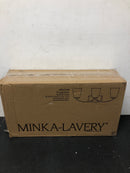 Minka Lavery 6963-84 Overland Park 3 Light 23" Wide Vantage Bathroom Vanity Light with Etched Glass Shades - Brushed Nickel