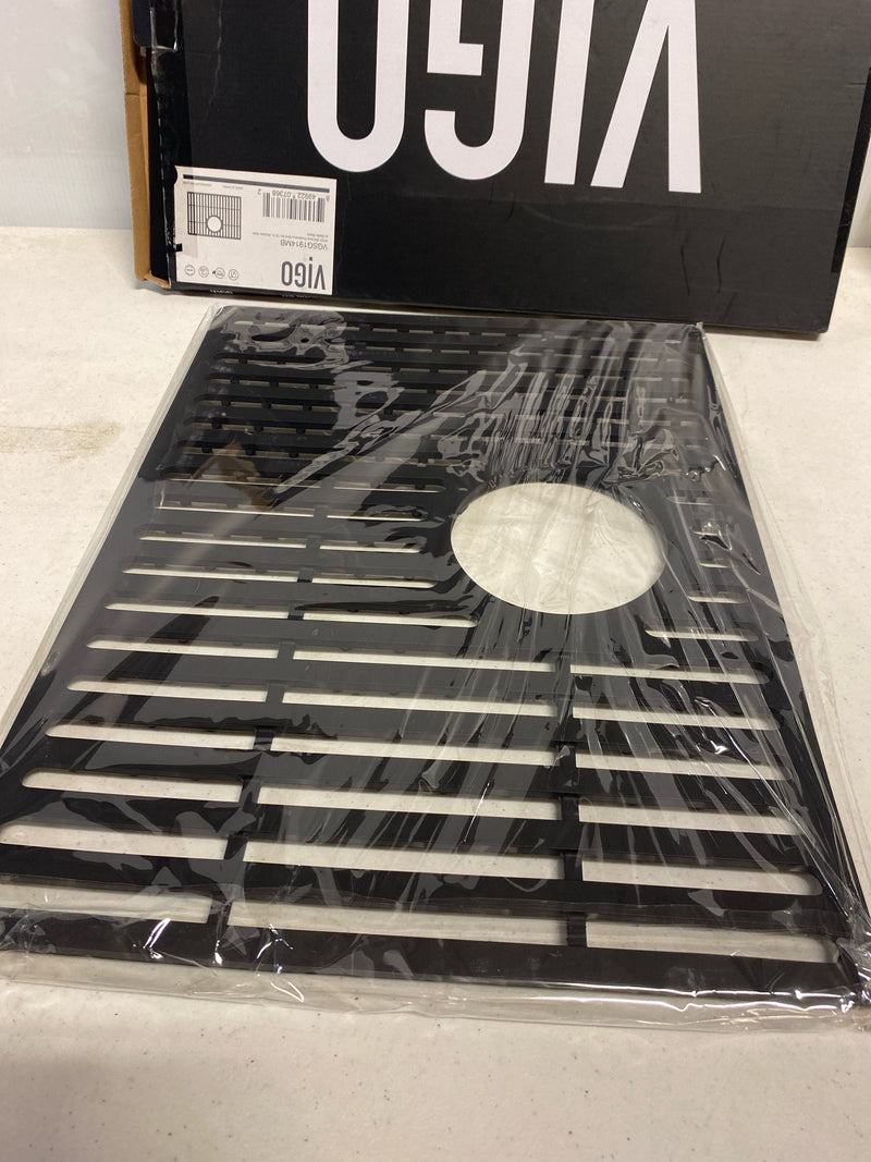 Vigo VGSG1914MB Noma 14" L x 19" W Silicone Basin Rack For Single Basin Sink - Matte Black