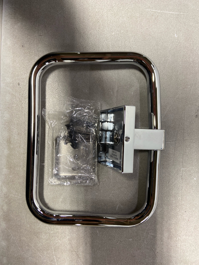 Signature hardware SHHBTRCP Hibiscus Wall Mounted Towel Ring in Chrome