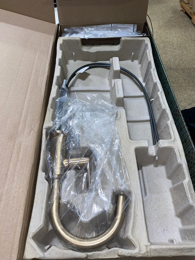 Brizo 61306LF-H-GL-L Kintsu 1 GPM Hot Water Dispenser with Arc Spout - Less Tank - Luxe Gold