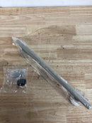 Alno A9420-12-MN Vita Bella Modern 12" Center to Center Diamond Knurled Bar Bathroom Towel / Robe / Wall Hook - Matte Nickel