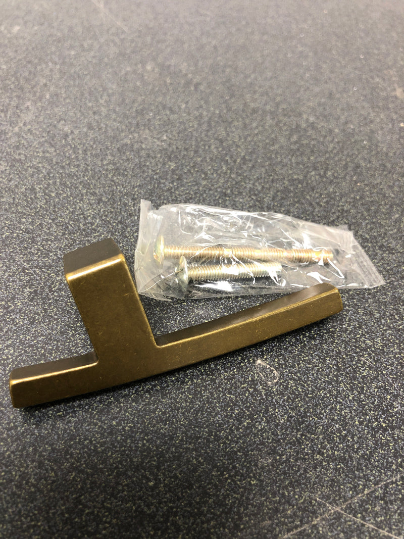 Top Knobs TK84GBZ Slanted 3 Inch Long Finger Cabinet Pull from the Sanctuary Collection - German Bronze