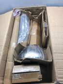 Elk Lighting 57030/1 Rutherford Single Light 9" Wide Mini Pendant with Round Canopy and Silver Metal Shade - Polished Nickel