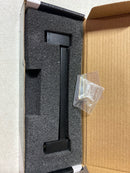 Alno A718-6-MB Contemporary II 6" Center to Center Solid Brass Square Cabinet Handle / Drawer Pull - Matte Black