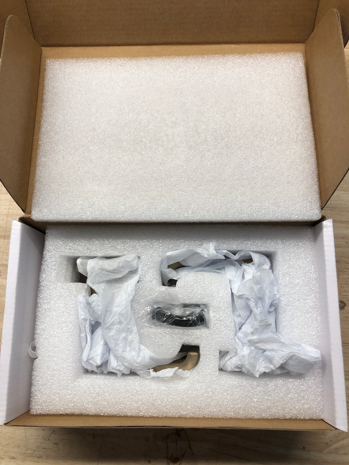 Delta H588CZ-PR Tetra Gold Lever Roman Tub Handles in Lumicoat Champagne Bronze