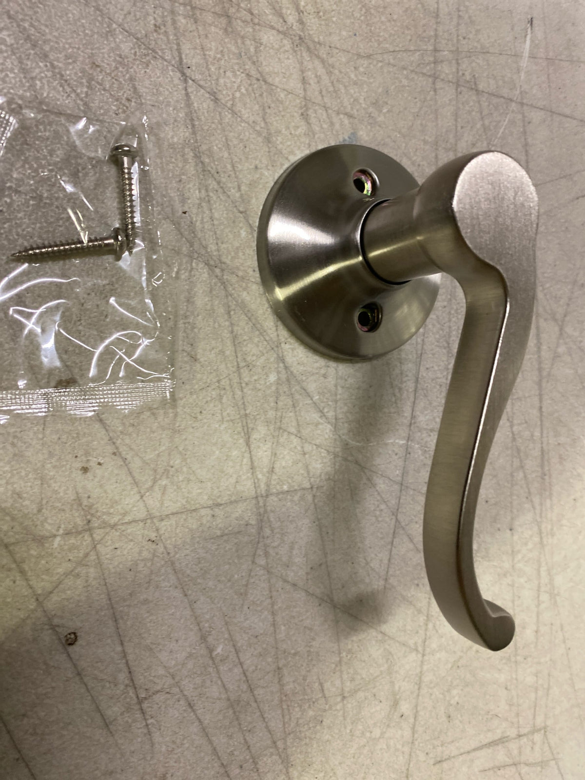 Miseno MLK4041SN Doyle Closed Scroll Passage Door Lever Set - Satin Nickel