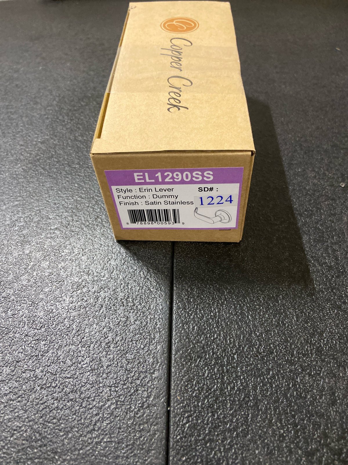 Copper Creek EL1290SS Erin Dummy Door Lever, Satin Stainless
