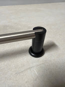 Signature Hardware Mendi Towel Bar - Black/satin nickel