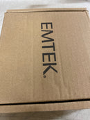Emtek Privacy Set, Rectangular Rosette, Milano Lever (Right Hand, Pewter)