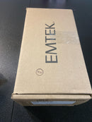 Emtek 8013US15LH 9" Height Rectangular Sideplate Brass Modern Dummy Set - Satin Nickel Helios Lever