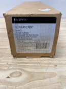 Baldwin 85386402RENT Soho Right Handed Sectional Single Cylinder Keyed Entry Handleset with 5485V Interior Lever from the Estate Collection - Distressed Oil Rubbed Bronze