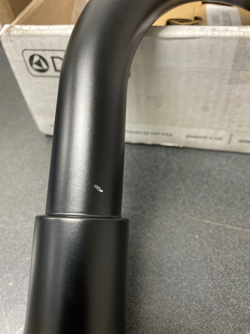 Delta T2759-BL Trinsic Deck Mounted Roman Tub Filler Trim with Metal Lever Handles - Matte Black