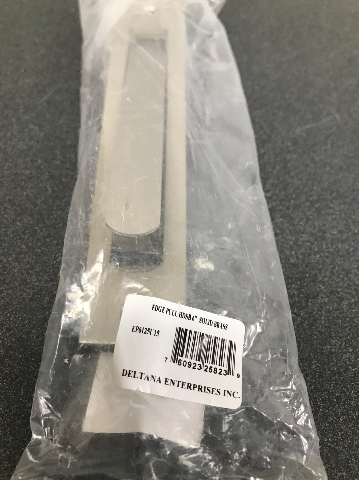 Deltana EP6125U15 Heavy Duty Pocket Door Flush Edge Pull - Satin Nickel