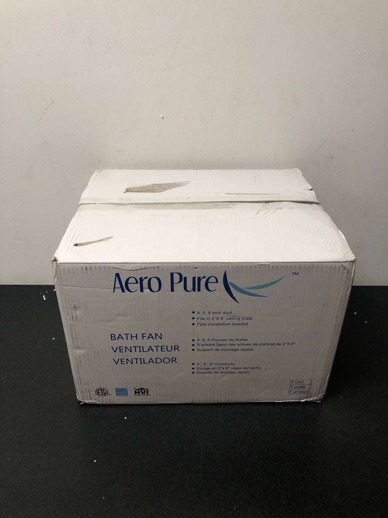 Aero Pure ABF80G15W 80 CFM 0.4 Sone Ceiling Mounted Quiet Exhaust Fan - White
