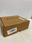 Emtek 5210HLOUS19LH Helios Left Handed Privacy Door Lever Set with Square Rose - Flat Black