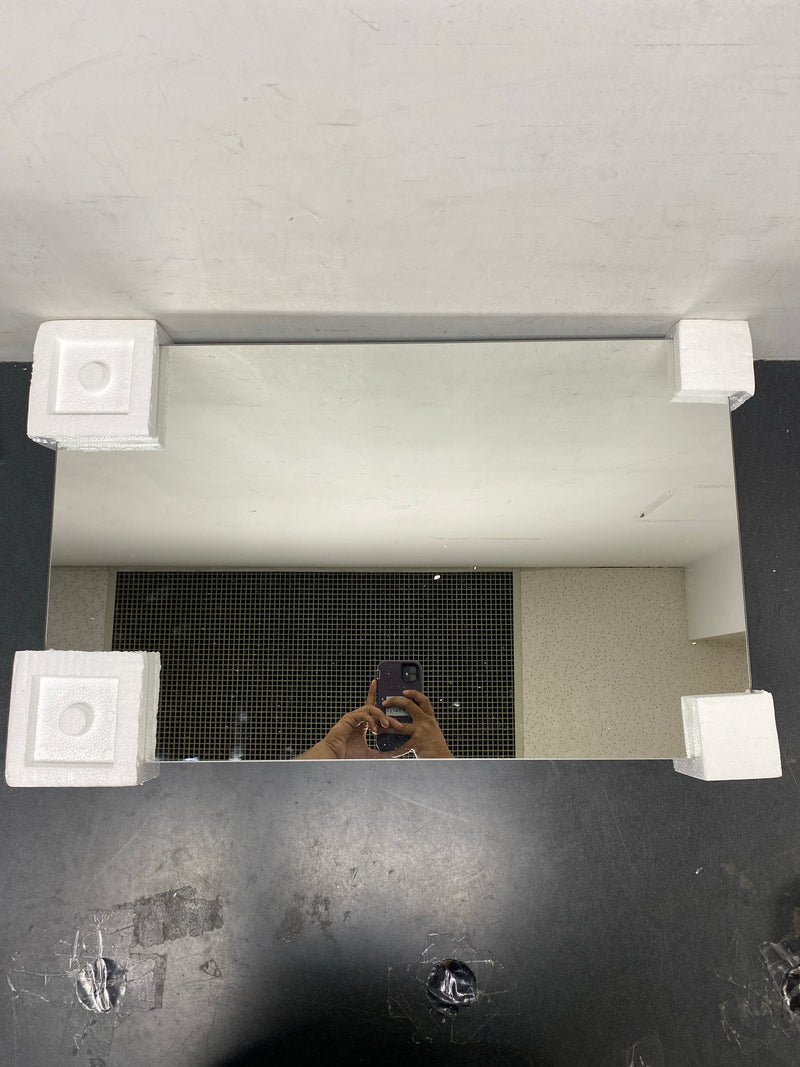 Jensen 1438X Focus 16 in. W x 26 in. H x 4-1/2 in. D Frameless Recessed Bathroom Medicine Cabinet with Polished Edge Mirror in