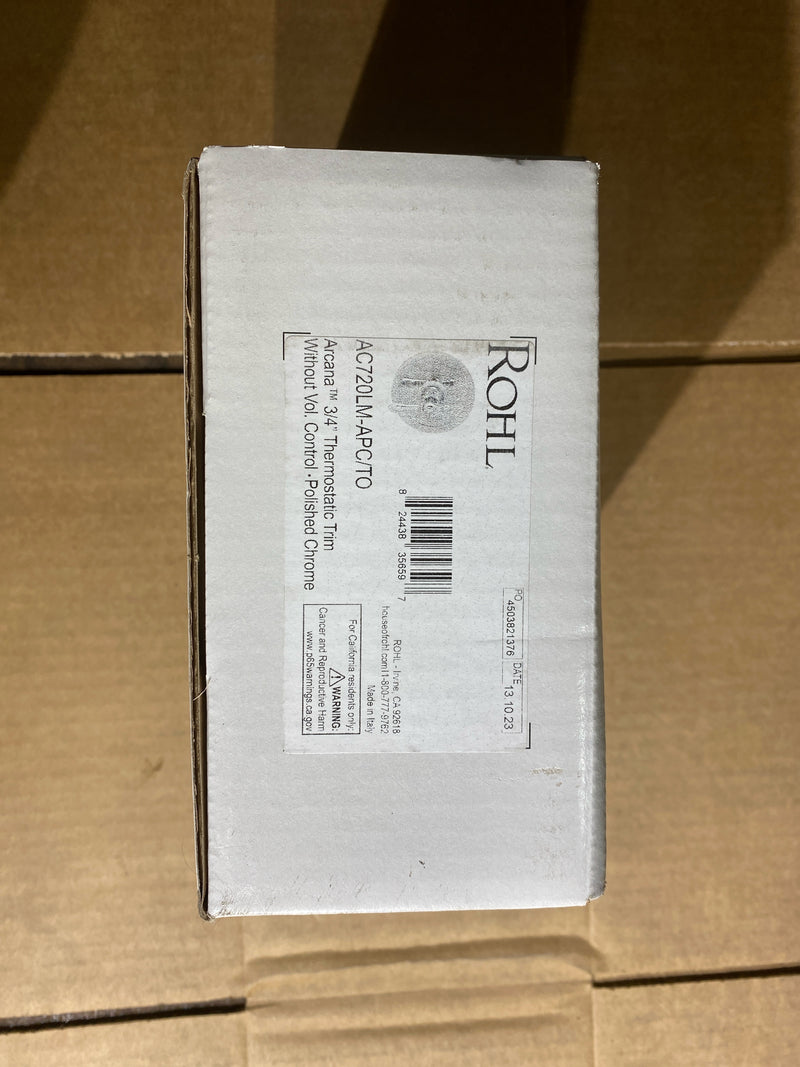 Rohl AC720LM-APC/TO Arcana Thermostatic Valve Trim Only with Single Lever Handle - Less Rough In - Polished Chrome