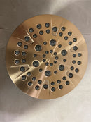 Delta 6-Setting Brushed Gold Shower Head with High Pressure Spray, 6 Inch Round Shower Head, Showerheads, 1.75 GPM Flow Rate, Champagne Bronze 52535-CZ