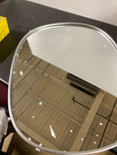 Elegant Lighting MR2B2430SIL Brynn 24" W x 30" H Modern Oval Bathroom Wall Mirror - Silver