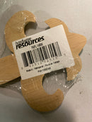 Hardware Resources PAPL-11-RRW Paint Grade Pressed Wood Carved Acanthus Applique Onlay - Right Curve - 4-3/8"H x 10-5/8"W x 5/16"D - Natural Rubberwood