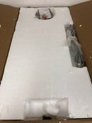 Minka lavery 1104-66A Watermill 100-Watt 1-Light Black Shaded Pendant Light with Etched Opal Glass and Natural Wicker Shade