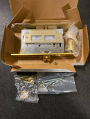 Emtek 3312US4 Adelaide Keyed Entry Single Cylinder Mortise Full Plate Handleset - Satin Brass