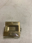 Deltana SDP25CR003 Heavy Duty Pocket Door Lock Passage Polished Brass