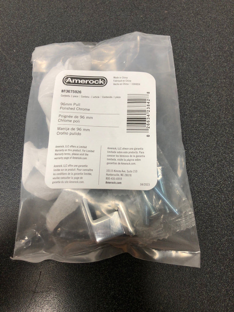 Amerock BP3675926 Appoint 3-3/4 in. (96 mm) Polished Chrome Cabinet Drawer Pull