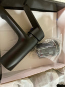 Bwe A-96043-Black Single Hole Single-Handle Bathroom Faucet in Matte Black