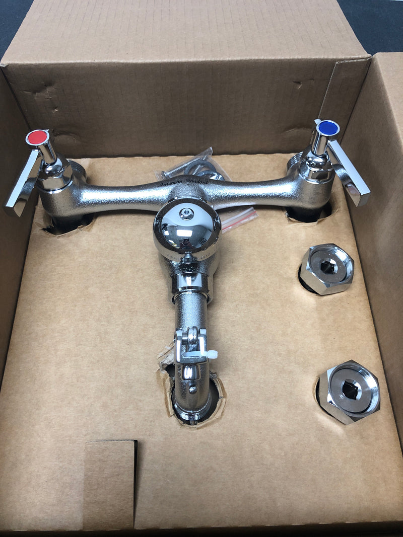 American Standard 8344212.004 Wall Mounted Bridge Service Sink Faucet with Top Brace - N/A