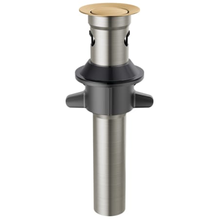 Delta RP101630CZ Push Pop Up Drain with Overflow and Metal Tail Piece - Champagne Bronze