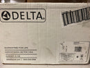 Delta T342703-BL Modern Square Non Shared Shower System with Shower Head, Hand Shower, Shower Arm, and Hose - Matte Black