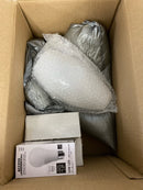 Champagne - E26 LED Cord Pendant - Brushed Steel Finish - Opal Glass Shade