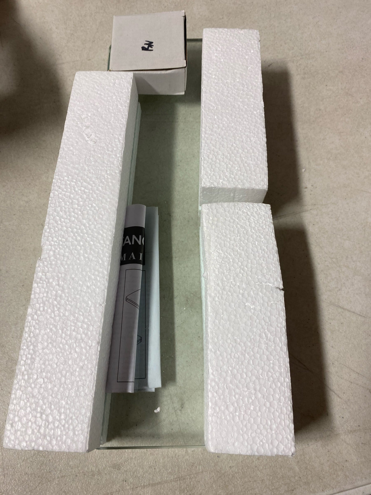 CRAFT + MAIN GCS0515-BN 15" Glass Shower Shelf - Brushed Nickel