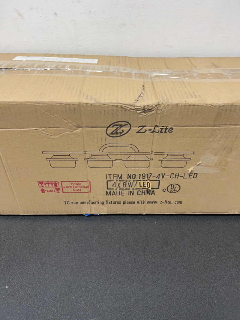 Z-Lite 1917-4V-CH-LED 4 Light Vanity, Chrome