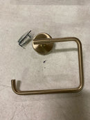 Delta Trinsic (1-Pack) Hand Towel Holder Champagne Bronze Towel Racks for Bathroom Wall Square Towel Ring Holder for Bath Towel Hanger for Kitchen, Bathroom Accessories 759460-CZ