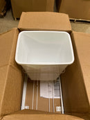 Rev-a-shelf RV-18PB-1 White Single Pull Out 35 qt. Trash Can for Kitchen Cabinets