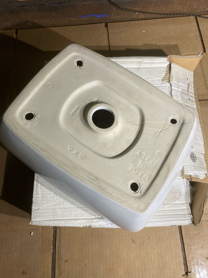 WS Bath Collections H10 40C - 81080 H10 15-7/10" Vessel Bathroom Sink - Ceramic White