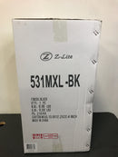 Filament Design 1-Light Black Outdoor Wall Sconce with Clear Beveled Glass-HD-TE37675