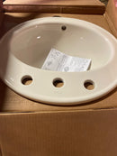 Kohler K-2196-8-96 Pennington Self-Rimming Bathroom Sink, Biscuit