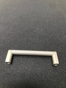 Alno A2904-35-MN Alta Moda 3-1/2" Center to Center Modern Ribbed Round Cabinet Handle / Drawer Pull - Made in Italy - Matte Nickel