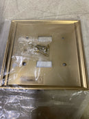 Amerock BP36501BBZ Gold 2-Gang Toggle Wall Plate (1-Pack)