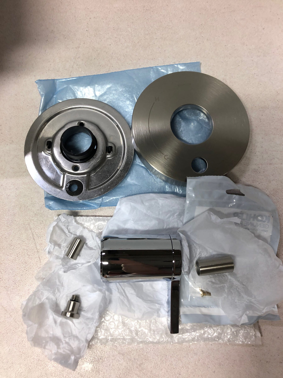 Kohler K-T35325-4-BN Elate Two Function Pressure Balanced Valve Trim Only with Single Lever Handle and Integrated Diverter - Less Rough In - Vibrant Brushed Nickel