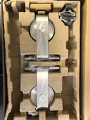 Emtek Classic 192 Inch Top Mount Barn Door Hardware Set - Includes Track, Hangers, and Matching Hardware - Brushed Stainless Steel