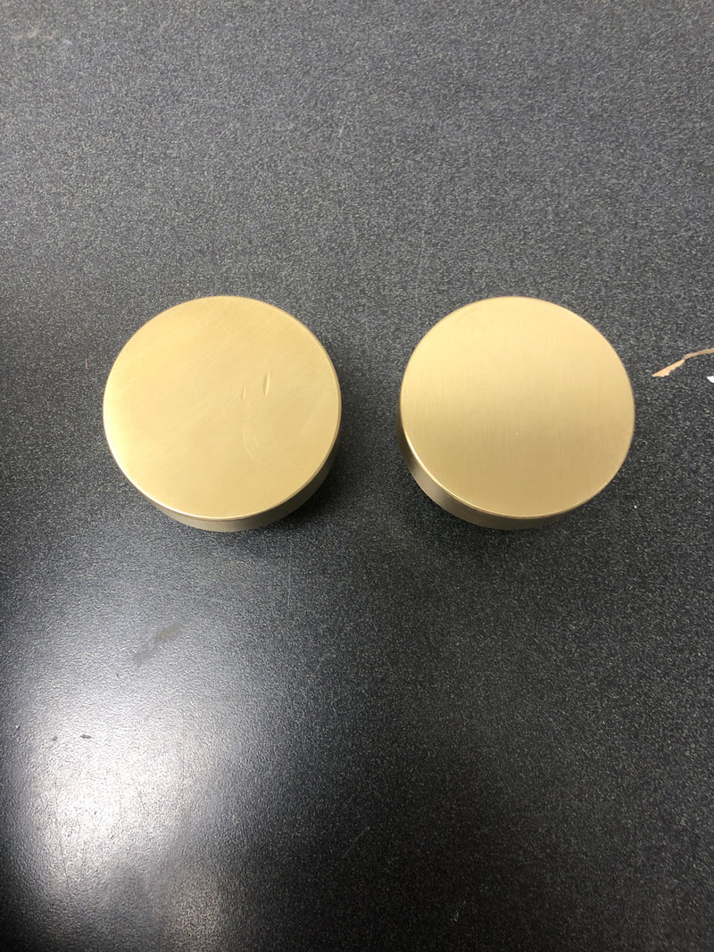 Baldwin PVCONCSR044 Contemporary Privacy Door Knob with Square Rose - Satin Brass