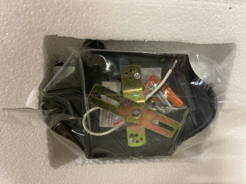 Bel air lighting 4180 BK Wentworth 1-Light Large Black Outdoor Wall Light Fixture with Clear Glass